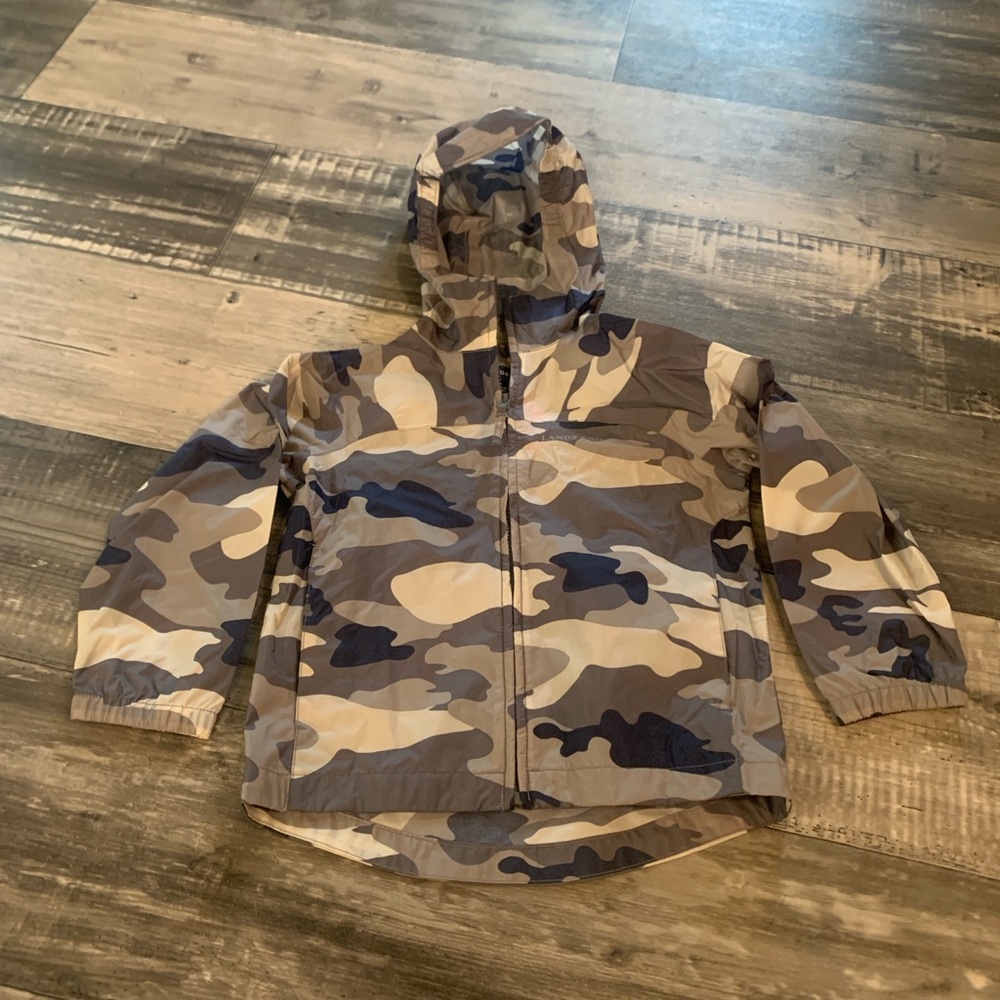 Lands' End Kids Camo Raincoat